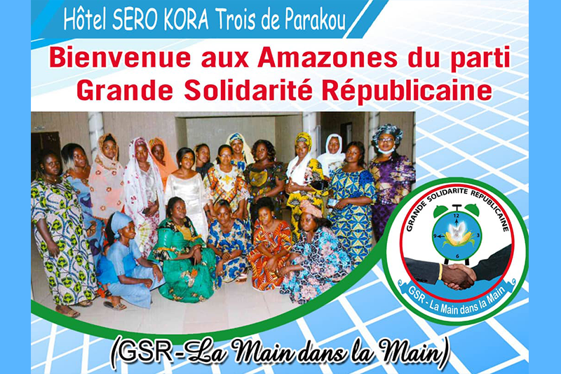 Bienvenue à l’hôtel SERO KORA 3 de Parakou aux amazones du parti Grande Solidarité Républicaine